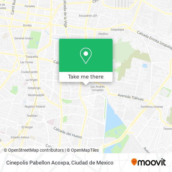 Cinepolis Pabellon Acoxpa map