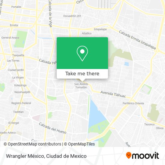 Wrangler México map