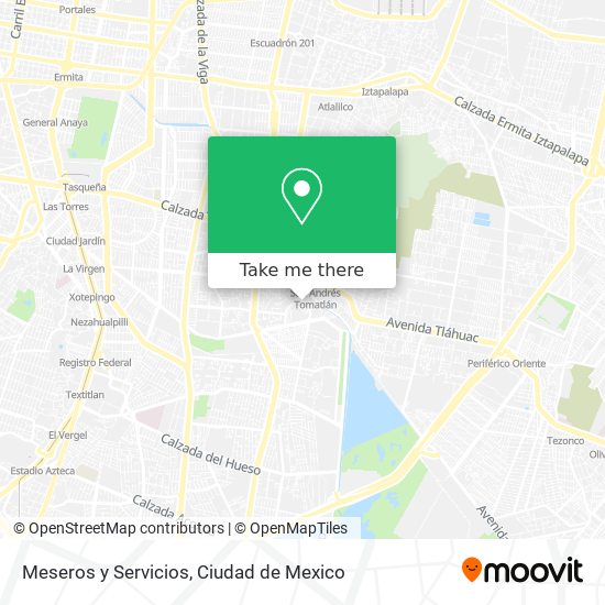 Meseros y Servicios map