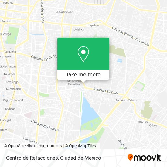 Mapa de Centro de Refacciones