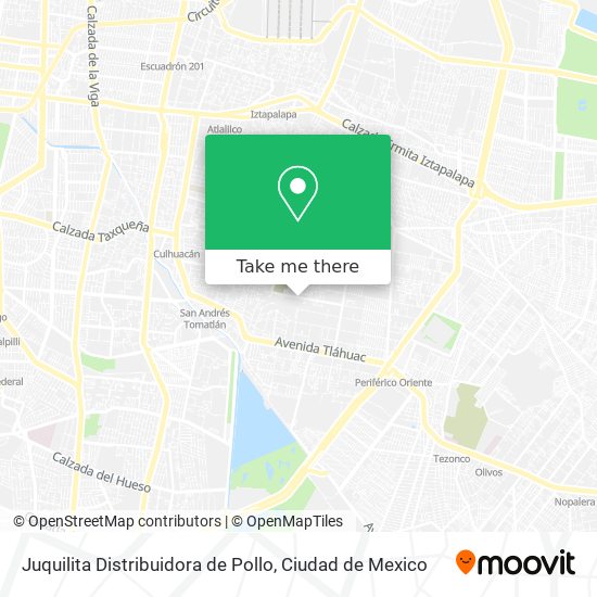 Juquilita Distribuidora de Pollo map