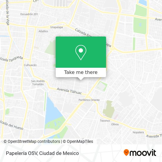 Papelería OSV map