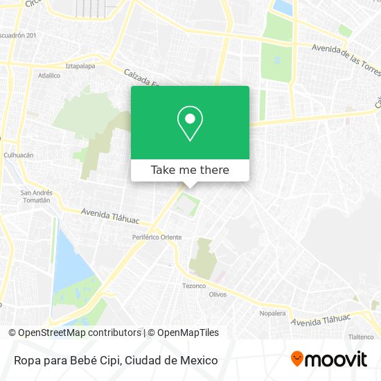 Ropa para Bebé Cipi map