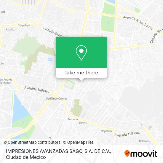 IMPRESIONES AVANZADAS SAGO, S.A. DE C.V. map