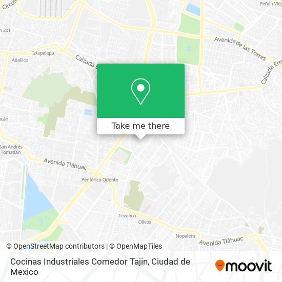 Cocinas Industriales Comedor Tajin map