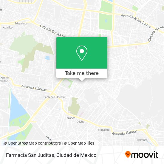 Mapa de Farmacia San Juditas