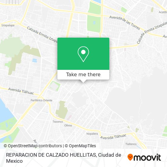 REPARACION DE CALZADO HUELLITAS map