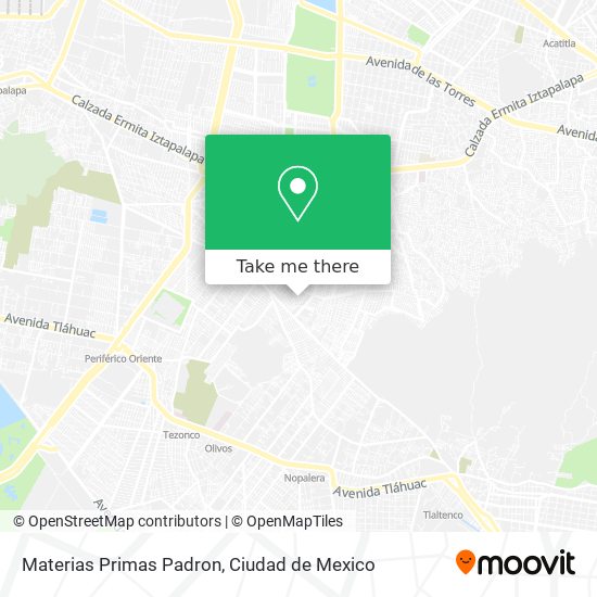 Materias Primas Padron map