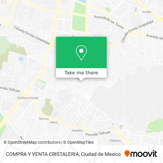 COMPRA Y VENTA CRISTALERIA map