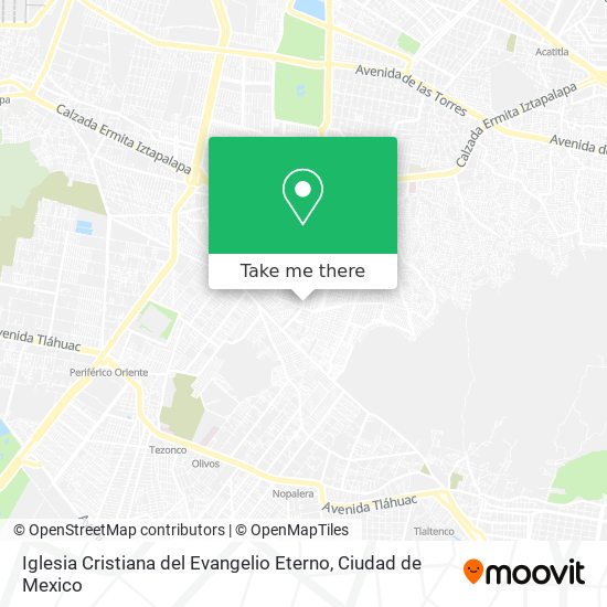 Iglesia Cristiana del Evangelio Eterno map