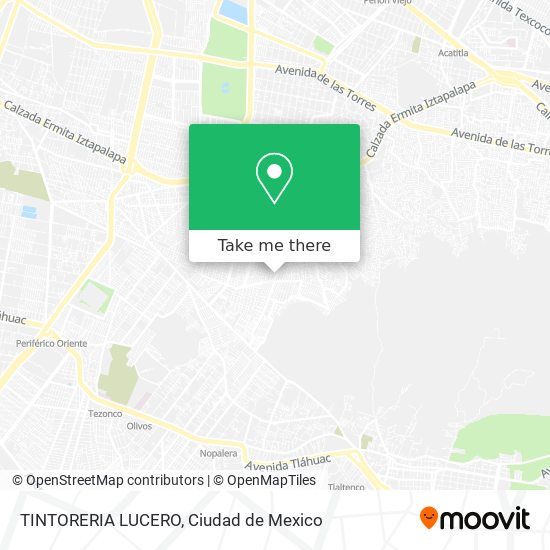 TINTORERIA LUCERO map