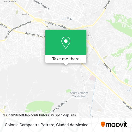 Colonia Campestre Potrero map