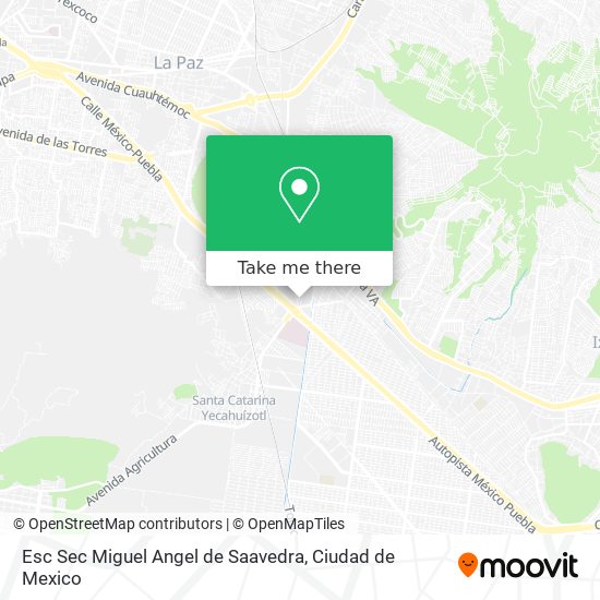 Mapa de Esc Sec Miguel Angel de Saavedra