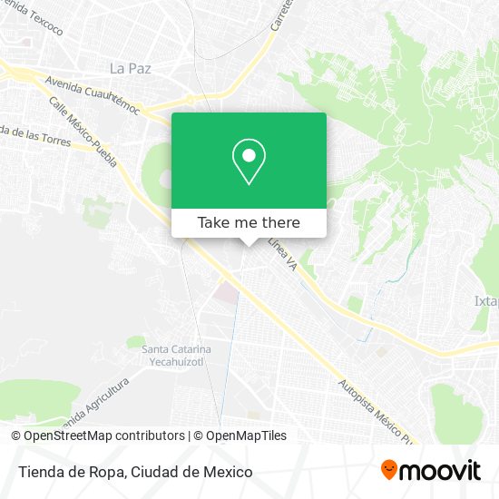 Tienda de Ropa map