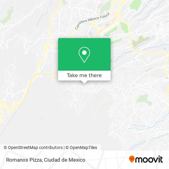 Romanos Pizza map