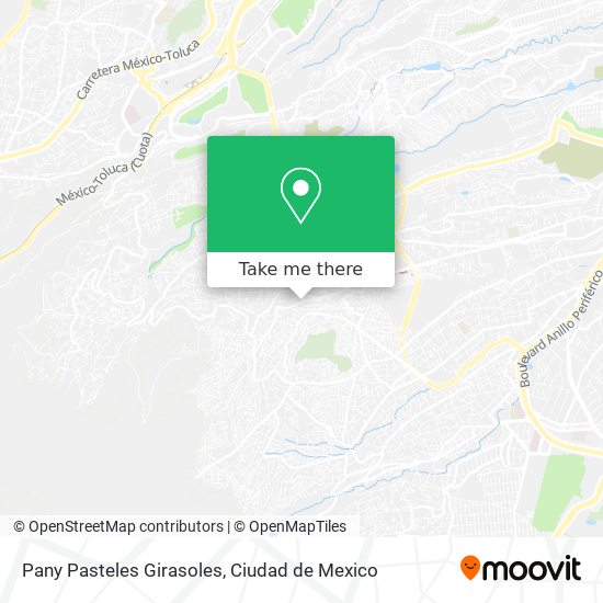 Mapa de Pany Pasteles Girasoles
