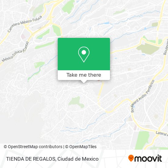 Mapa de TIENDA DE REGALOS