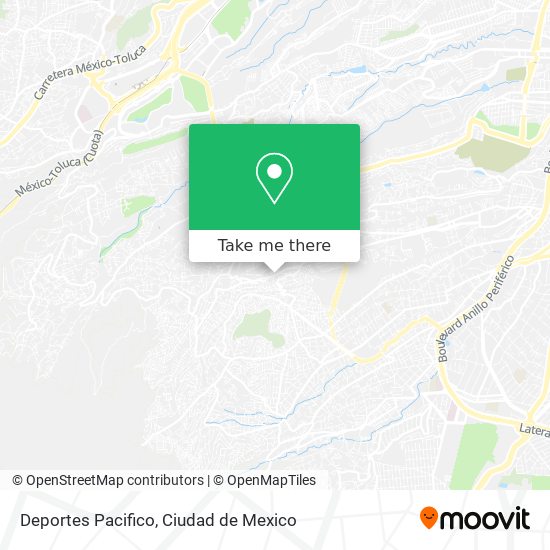 Deportes Pacifico map