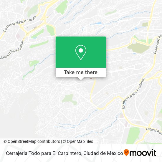 Cerrajeria Todo para El Carpintero map