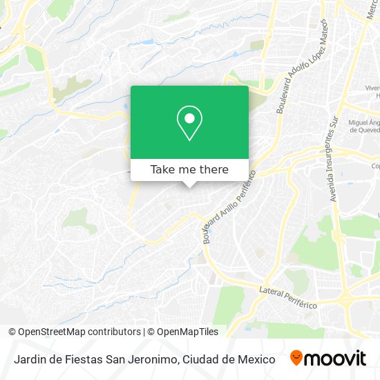 Jardin de Fiestas San Jeronimo map