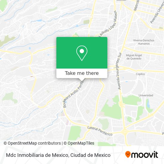 Mdc Inmobiliaria de Mexico map