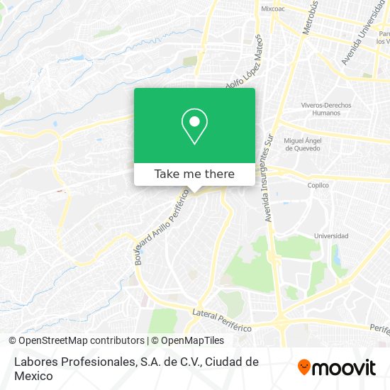 Labores Profesionales, S.A. de C.V. map