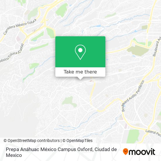 Prepa Anáhuac México Campus Oxford map