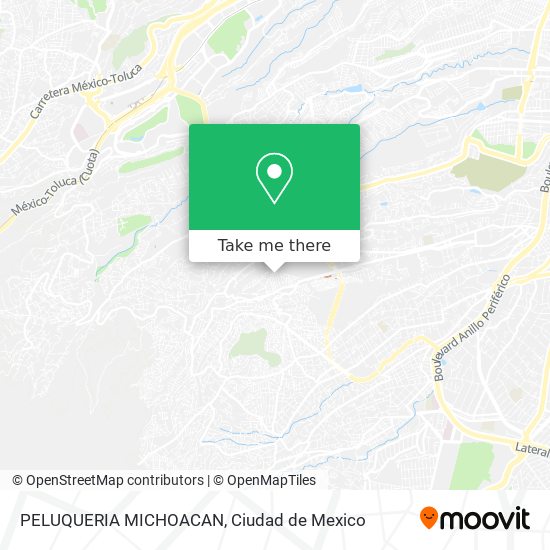 PELUQUERIA MICHOACAN map