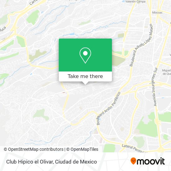 Club Hipico el Olivar map