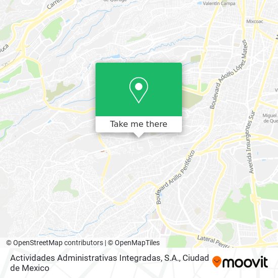 Mapa de Actividades Administrativas Integradas, S.A.