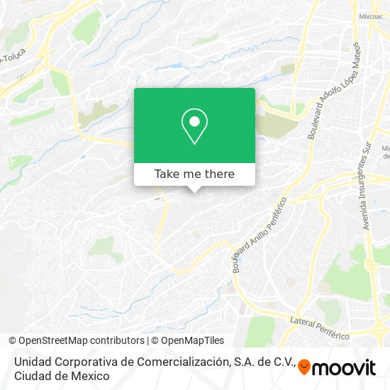 Unidad Corporativa de Comercialización, S.A. de C.V. map