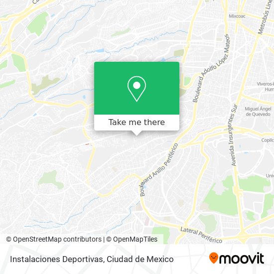 Instalaciones Deportivas map