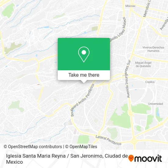 Mapa de Iglesia Santa Maria Reyna / San Jeronimo