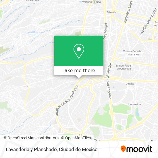 Mapa de Lavanderia y Planchado