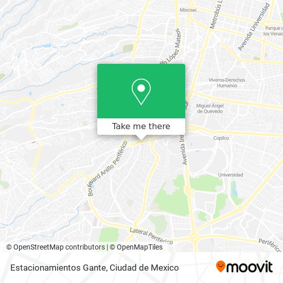 Estacionamientos Gante map