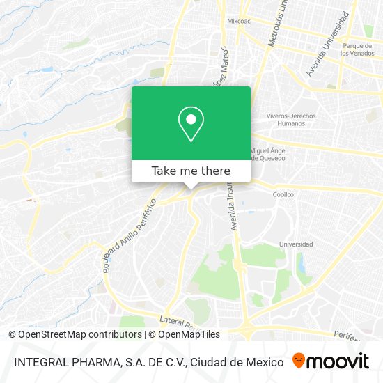 INTEGRAL PHARMA, S.A. DE C.V. map