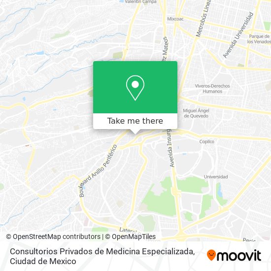 Consultorios Privados de Medicina Especializada map