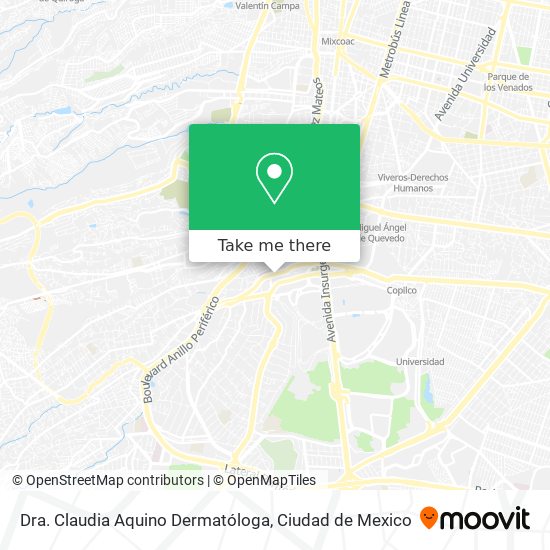 Dra. Claudia Aquino Dermatóloga map