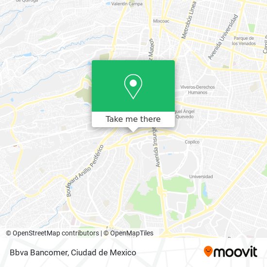Bbva Bancomer map