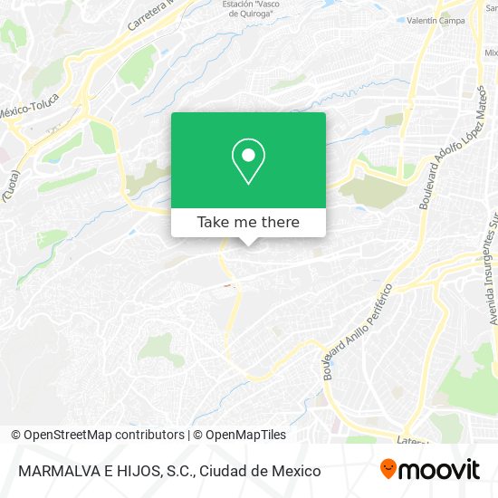 Mapa de MARMALVA E HIJOS, S.C.