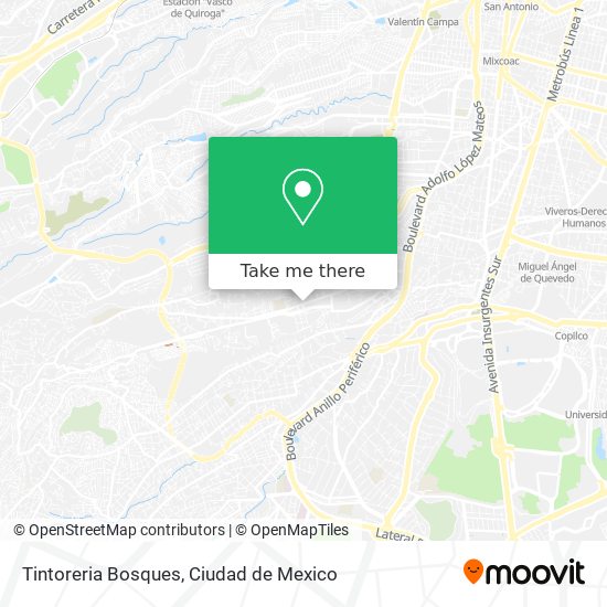 Tintoreria Bosques map