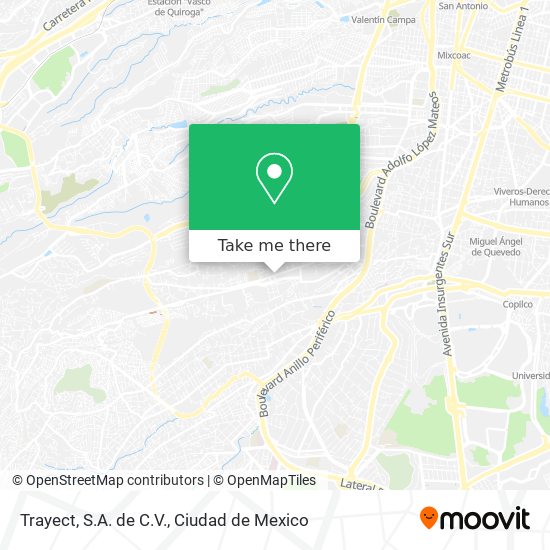 Trayect, S.A. de C.V. map