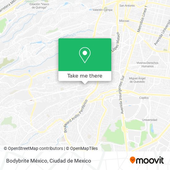 Bodybrite México map