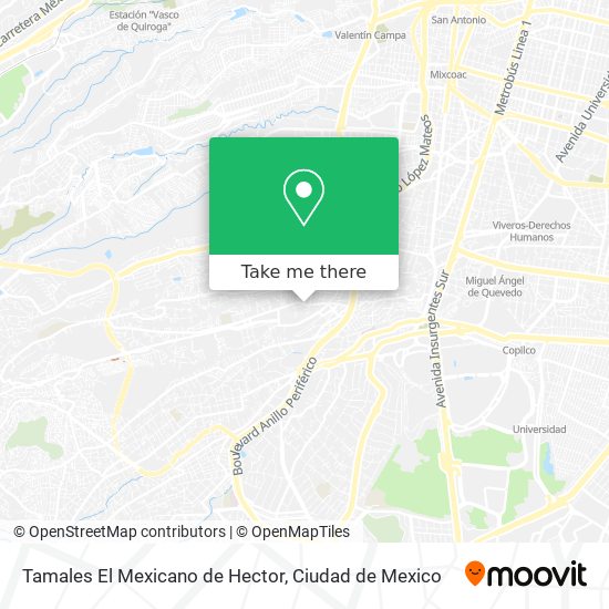 Tamales El Mexicano de Hector map