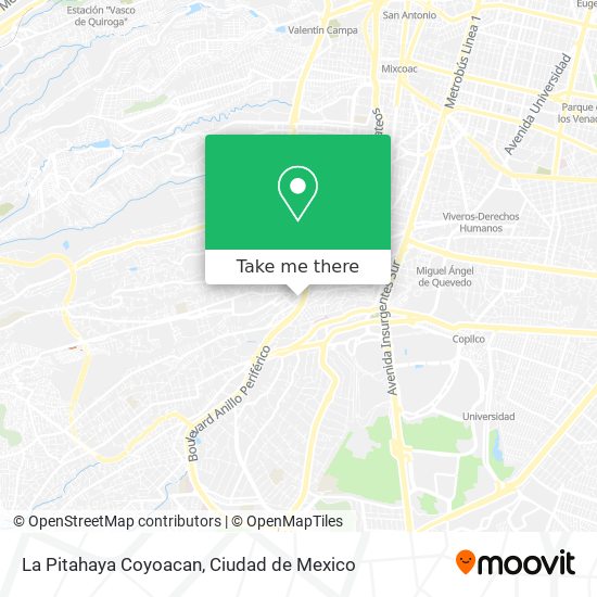 La Pitahaya Coyoacan map