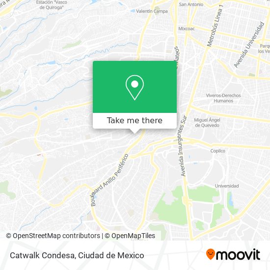 Catwalk Condesa map