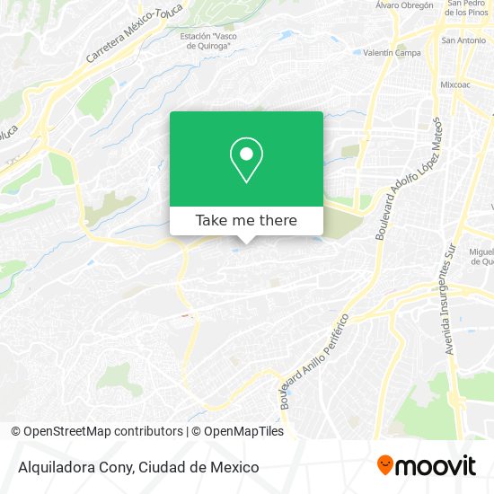 Alquiladora Cony map