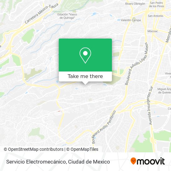 Servicio Electromecánico map