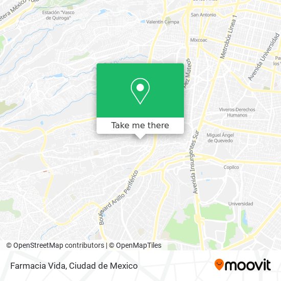 Farmacia Vida map