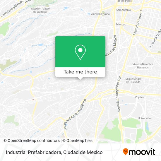 Mapa de Industrial Prefabricadora